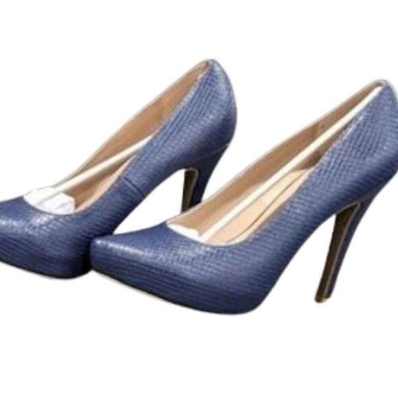 BCBGeneration Penni Navy Heels Size 6.5M/37 - Picture 2 of 9